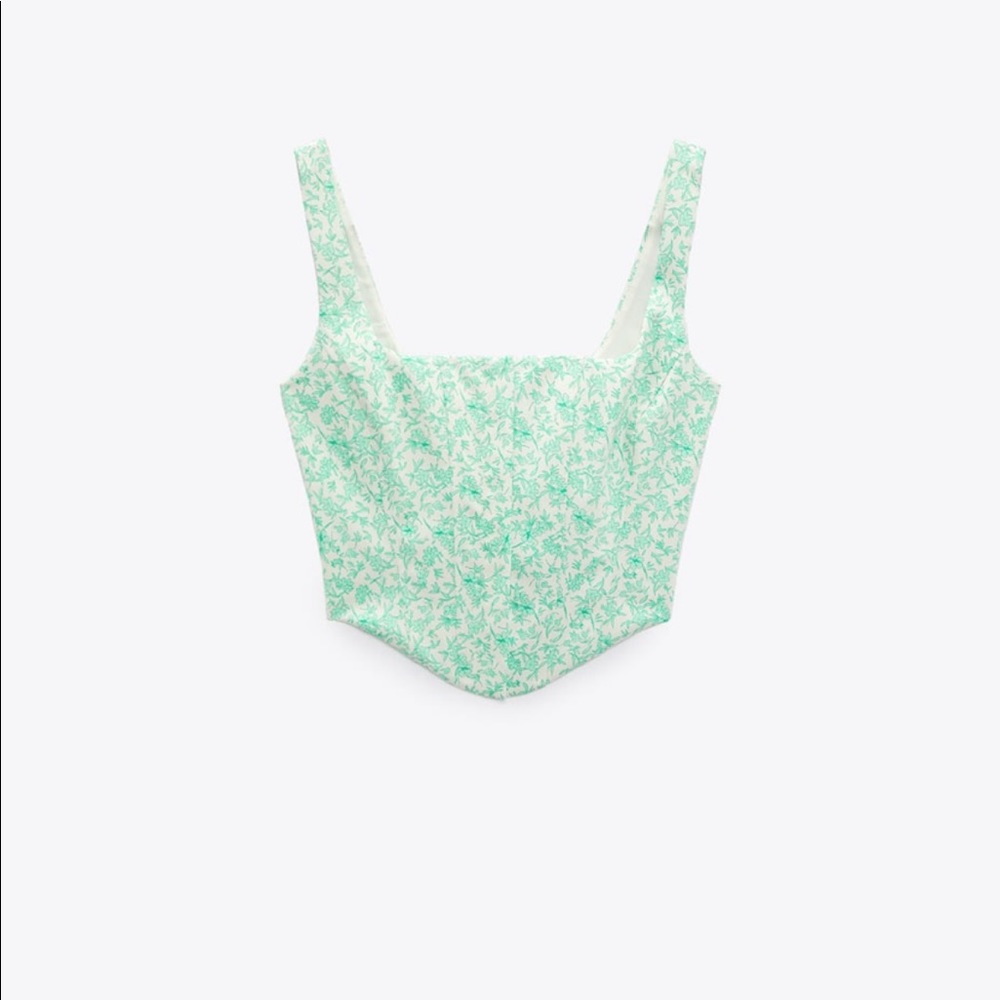Zara Poplin Corset Top size XS NWT